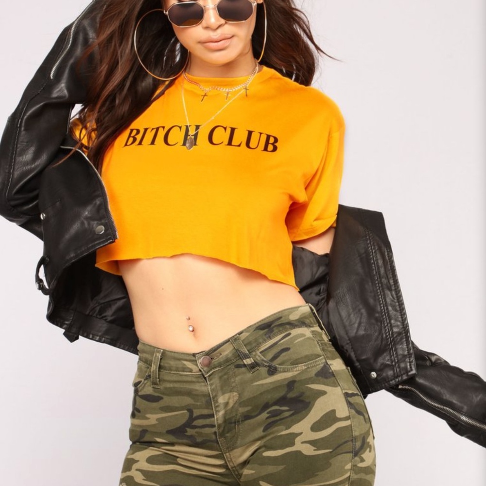 Bitch Club Crop Top